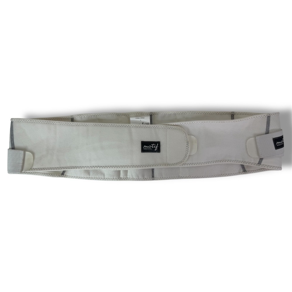 Motif Medical‎ Maternity Support Band Women's Large Belly Back Brace White
